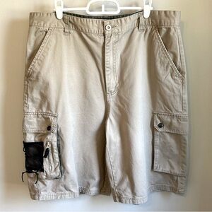 Rodeo Club Flat Front Cotton Cargo Shorts Mens Size 38